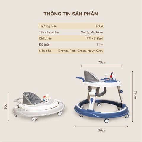 Xe Tập Đi Dubie MS 8108 