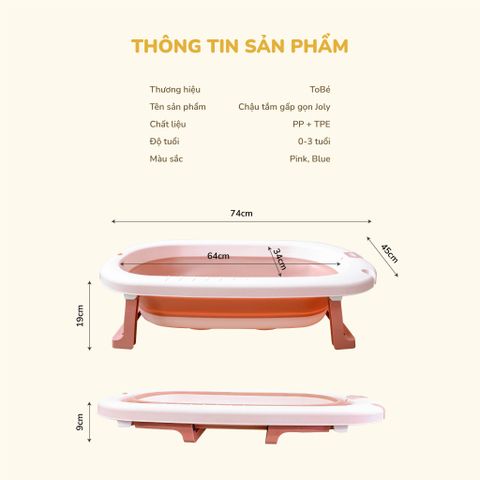  Chậu Tắm Gấp Gọn JOLY MS 2116 