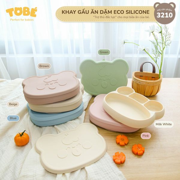  Khay Gấu Ăn Dặm Eco Silicone MS 3210 