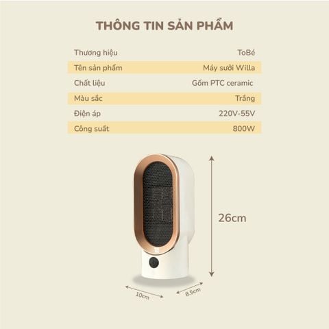  Máy Sưởi WILLA MS 9138 