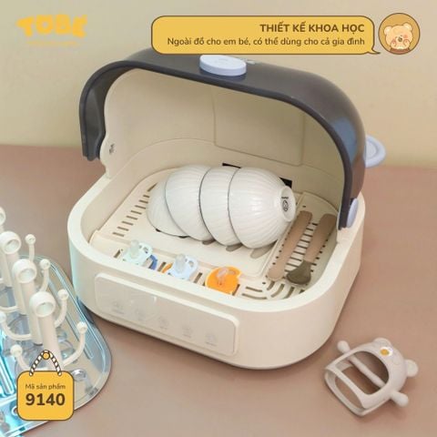  Máy Úp Bình Sấy Khô & Tiệt Trùng UVC 2in1 FINO MS 9140 