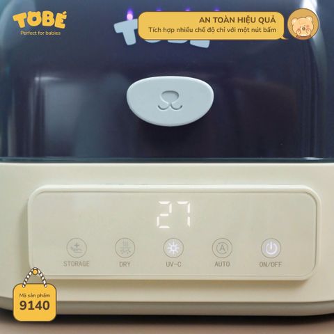  Máy Úp Bình Sấy Khô & Tiệt Trùng UVC 2in1 FINO MS 9140 