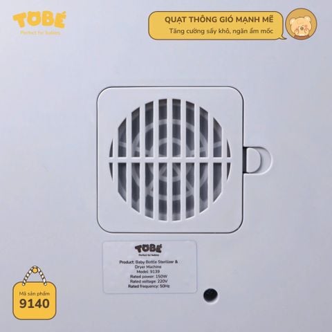  Máy Úp Bình Sấy Khô & Tiệt Trùng UVC 2in1 FINO MS 9140 