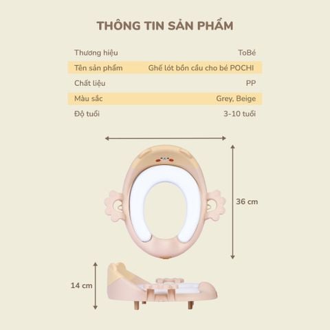  Ghế Lót Bồn Cầu Cho Bé POCHI MS 2125 