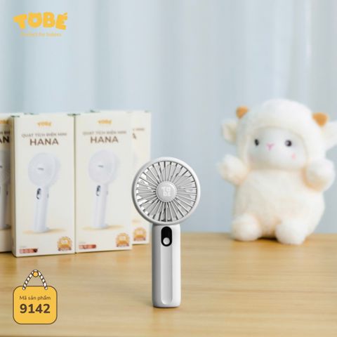  Quạt Tích Điện Mini HANA MS 9142 