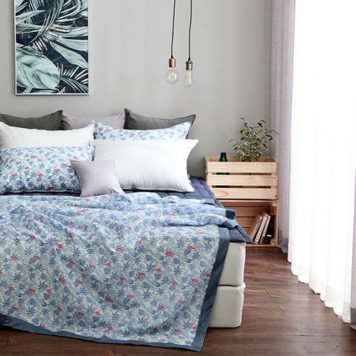 Chăn Đắp Mùa Hè Hàn Quốc Tropical Mingo Ripple