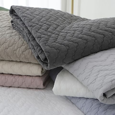  Chăn Drap Hàn Quốc Cotton Organic Cao Cấp Lily 