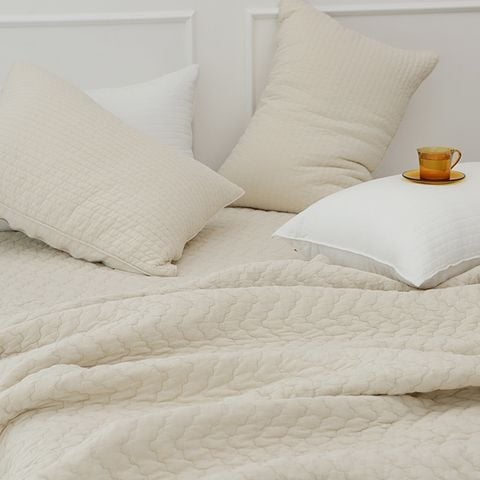  Chăn Drap Hàn Quốc Cotton Organic Cao Cấp Lily 