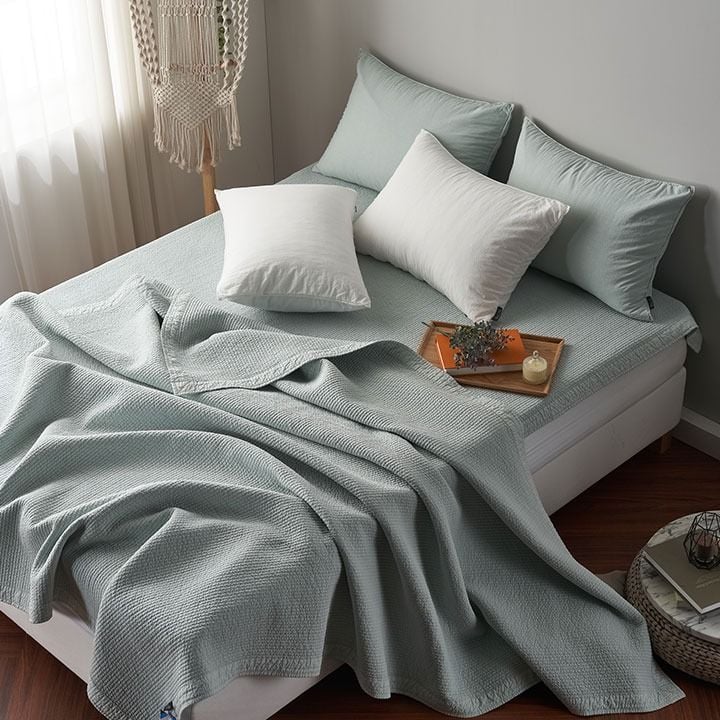 Chăn Mền Cao Cấp Hàn Quốc Mongle Cotton Hữu Cơ 100%