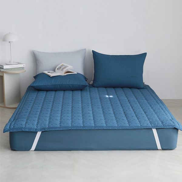 Tấm Lót Giường Mùa Hè Seersuccer Hàn Quốc For Huez