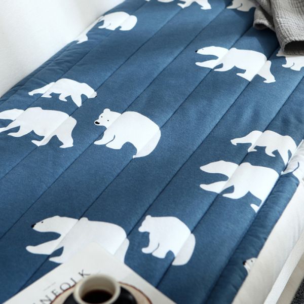 Thảm Trải  Sofa Nhập Khẩu Hàn Quốc Bear Flannel