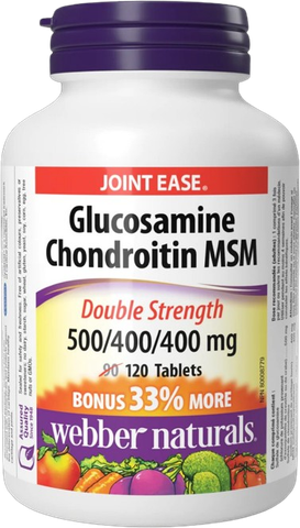 Viên uống bổ khớp Glucosamine Chondroitin MSM WEBBER NATURALS Hộp 120 viên