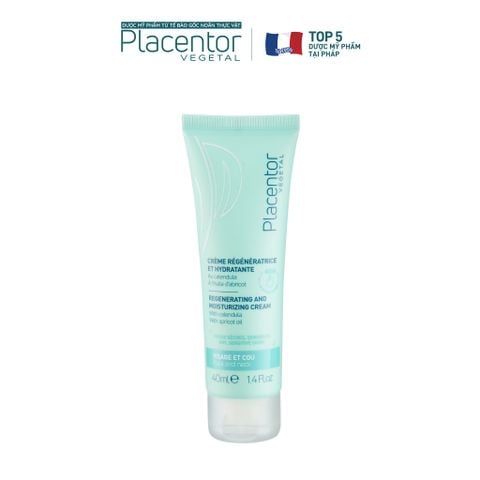  Kem Tái Sinh Và Nuôi Dưỡng Từ Thực Vật (Dành Cho Da Khô & Mẫn Cảm) Placentor Vegetal Regenerating & Moisturizing Cream Face And Neck 