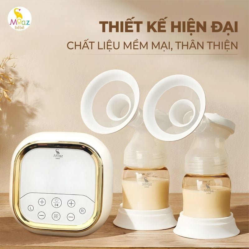 Máy hút sữa điện đôi Moazbebe MB090