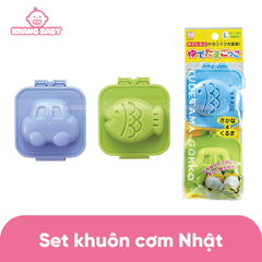 Set 2 khuôn tạo hình cơm Bento