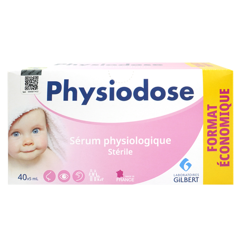 Nước muối sinh lý Physiodose Pháp hồng 40 ống