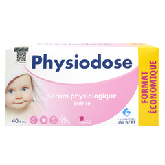 Nước muối sinh lý Physiodose Pháp hồng 40 ống