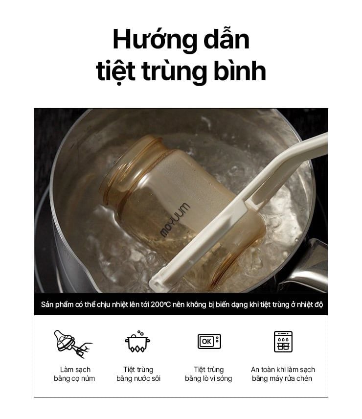 Bình sữa Moyuum PPSU thế hệ 3