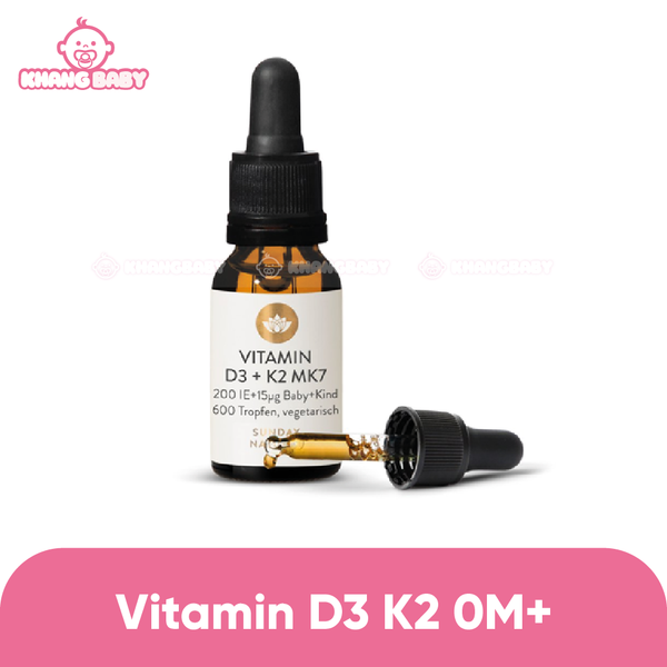 Vitamin D3 K2 Sunday Natural Đức 0M+