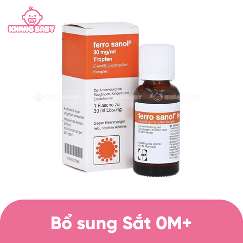 Sắt dạng giọt Ferro Sanol Đức 30ml 0M+