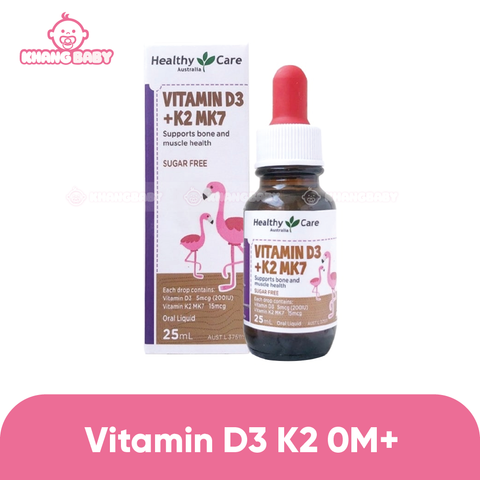 Vitamin D3 K2 MK7 của Healthy Care 0M+