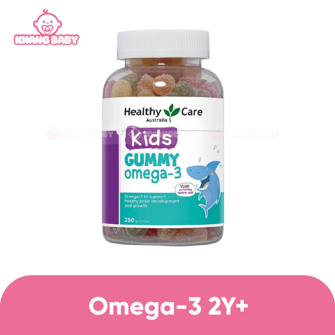 Kẹo dẻo Gummy Omega-3 Healthy Care Úc 250 viên 2Y+