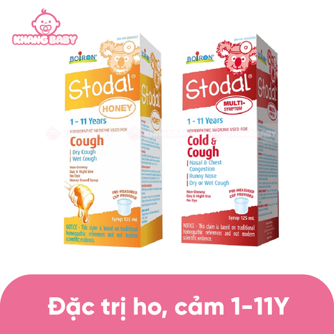 Siro đặc trị ho Stodal Canada 125ml 1-11Y