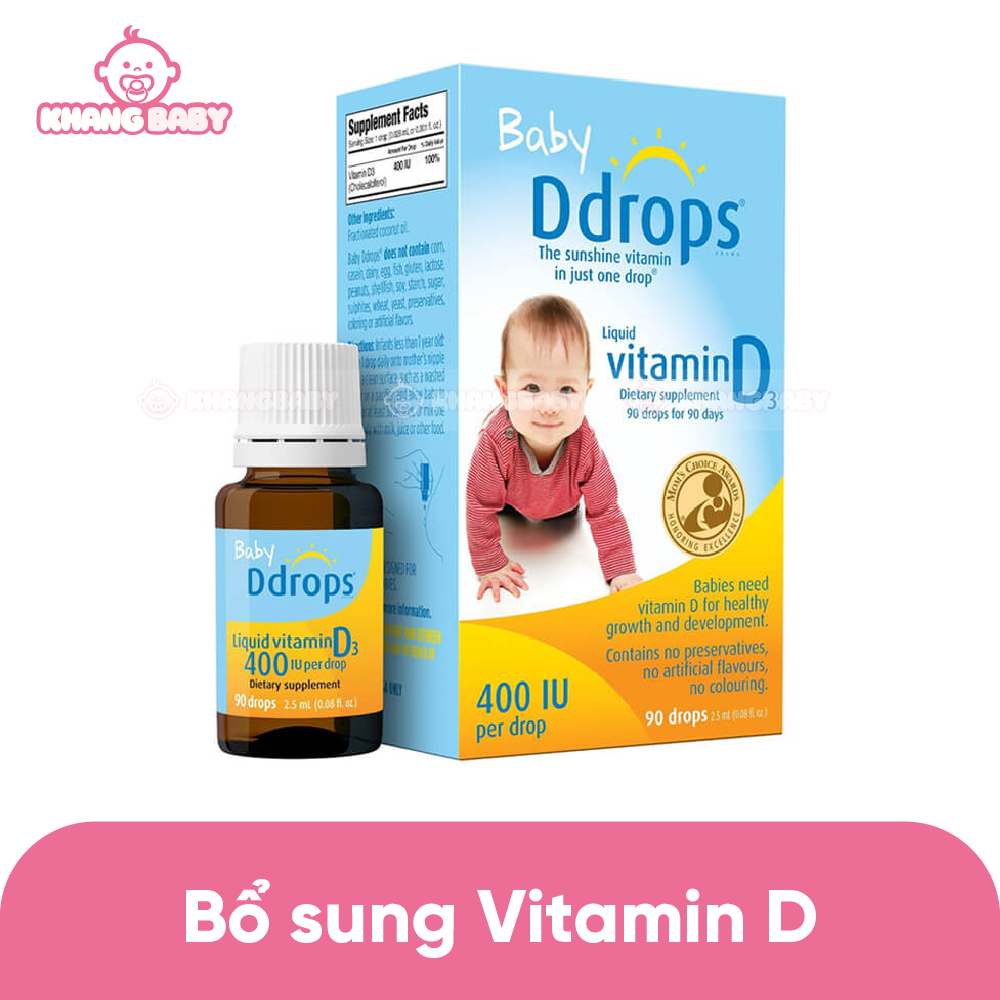 Vitamin D Drop Mỹ 25ml 0M+