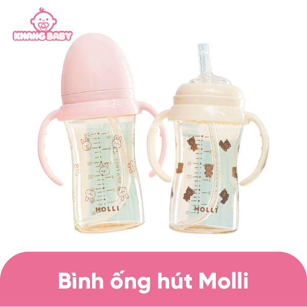 Bình ống hút Molli 210ml