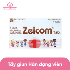 Tẩy giun Zelcom Hàn dạng viên