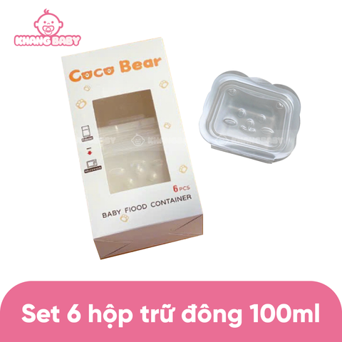 Set 6 hũ trữ thức ăn Coco Bear