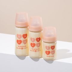 Bình sữa Moyuum PPSU thế hệ 3 họa tiết tim LOVE