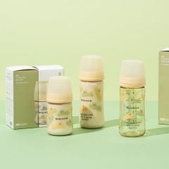 Bình sữa Moyuum PPSU thế hệ 3 họa tiết mèo xanh