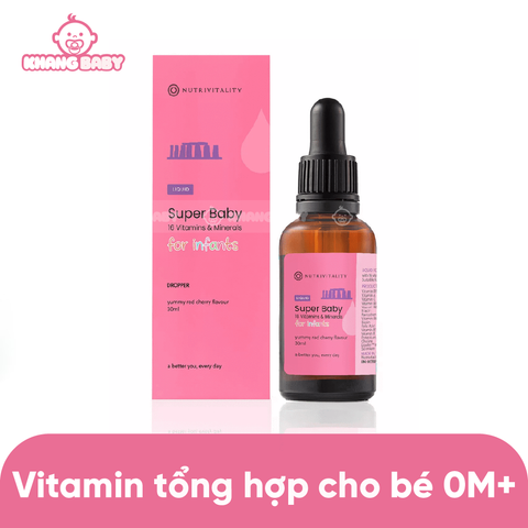 Vitamin tổng hợp Nutrivitality Anh 30ml 0M+