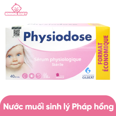 Nước muối sinh lý Physiodose Pháp hồng 40 ống
