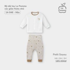 Bộ dài tay cài giữa La Pomme Hươu nhỏ 0186