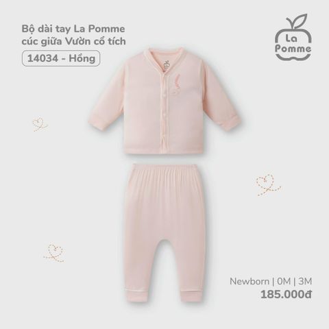 Bộ dài tay cài giữa La Pomme Vườn cổ tích 0186
