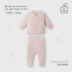 Bộ dài tay cài giữa La Pomme Vườn cổ tích 0186