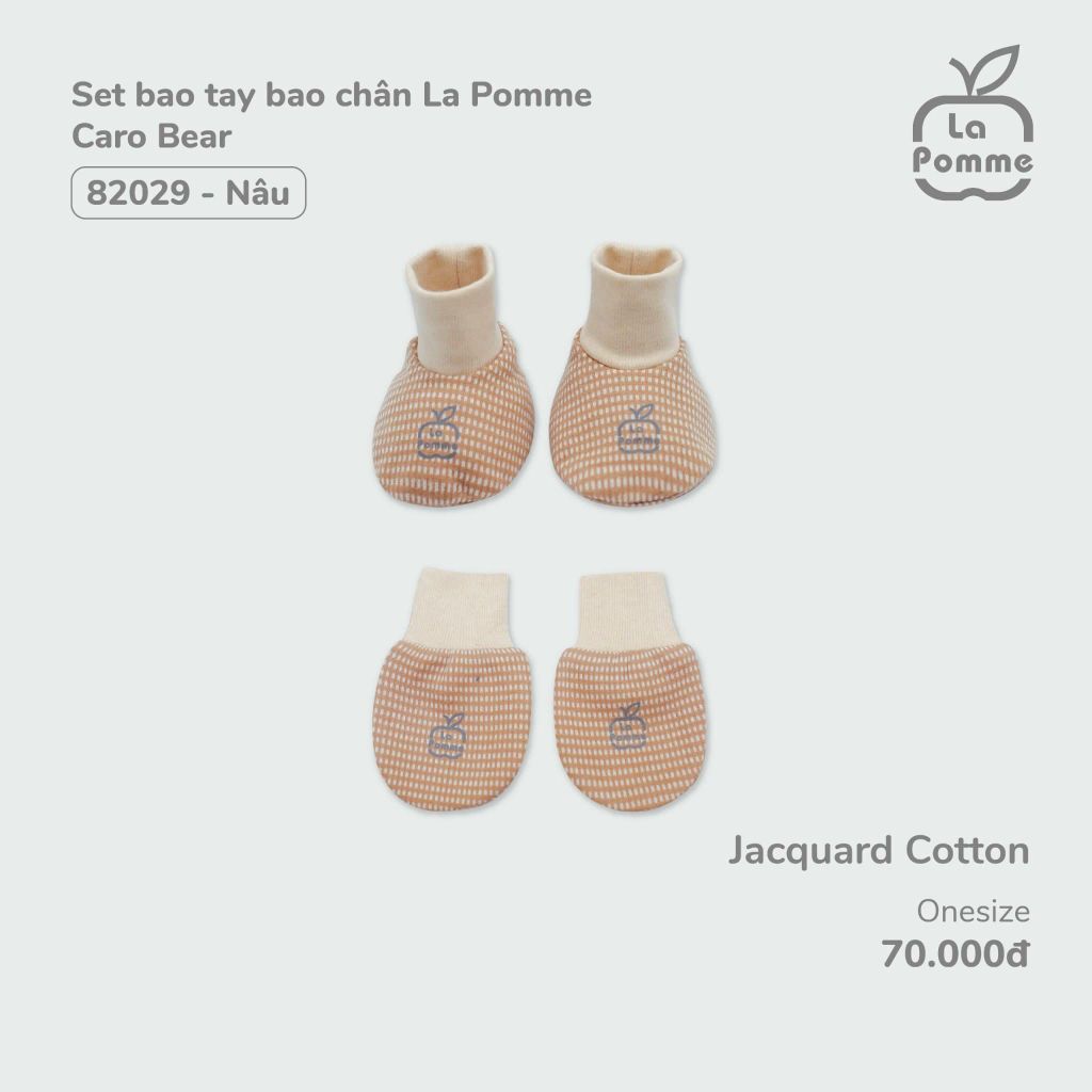 Set bao tay chân La Pomme Caro Bear 0215