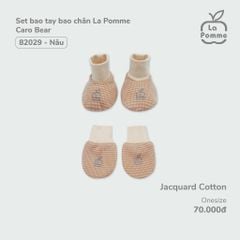 Set bao tay chân La Pomme Caro Bear 0215
