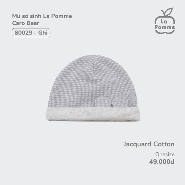 Mũ sơ sinh La Pomme Caro Bear 0213
