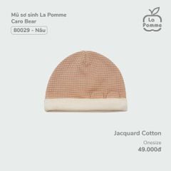 Mũ sơ sinh La Pomme Caro Bear 0213