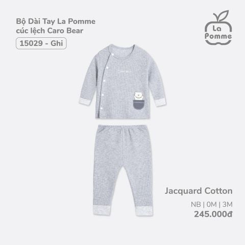 Bộ dài tay cài lệch La Pomme Caro Bear 0211