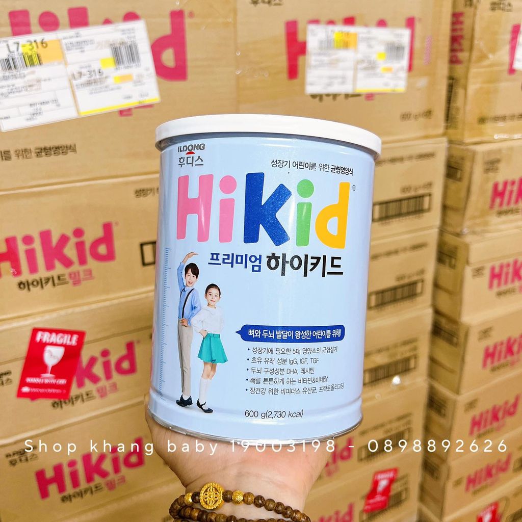 Sữa Hikid Premium tách béo 600g