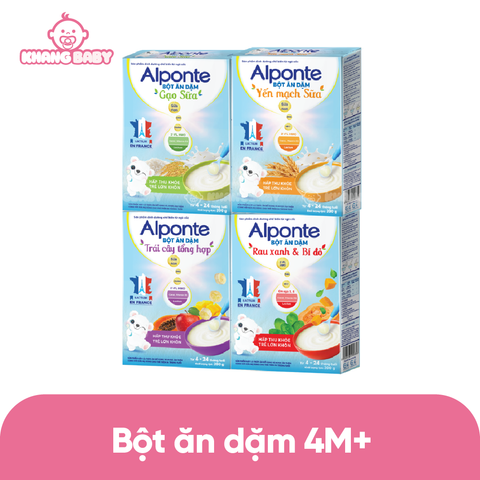 Bột ăn dặm Alponte 4M+