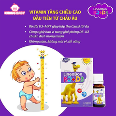 Vitamin D3K2 LineaBon 0M+ dạng nhỏ giọt