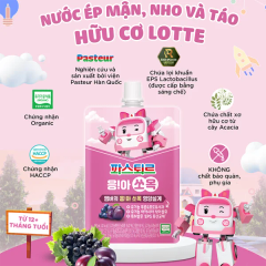 Nước hoa quả hữu cơ Lotte 6M+
