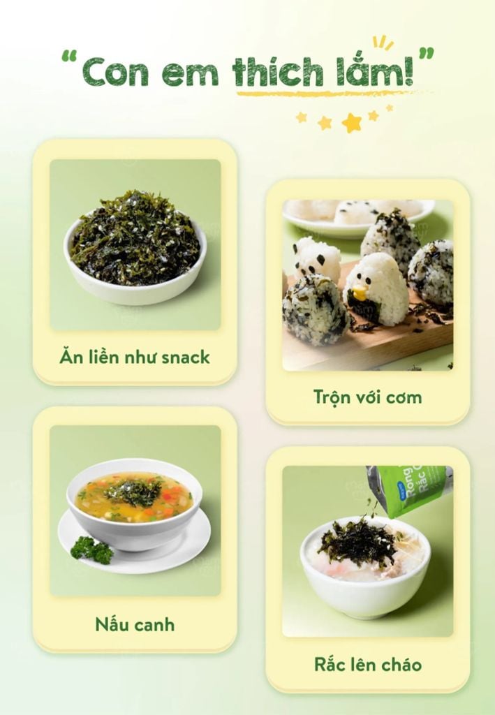 Rong biển rắc cơm Măm My