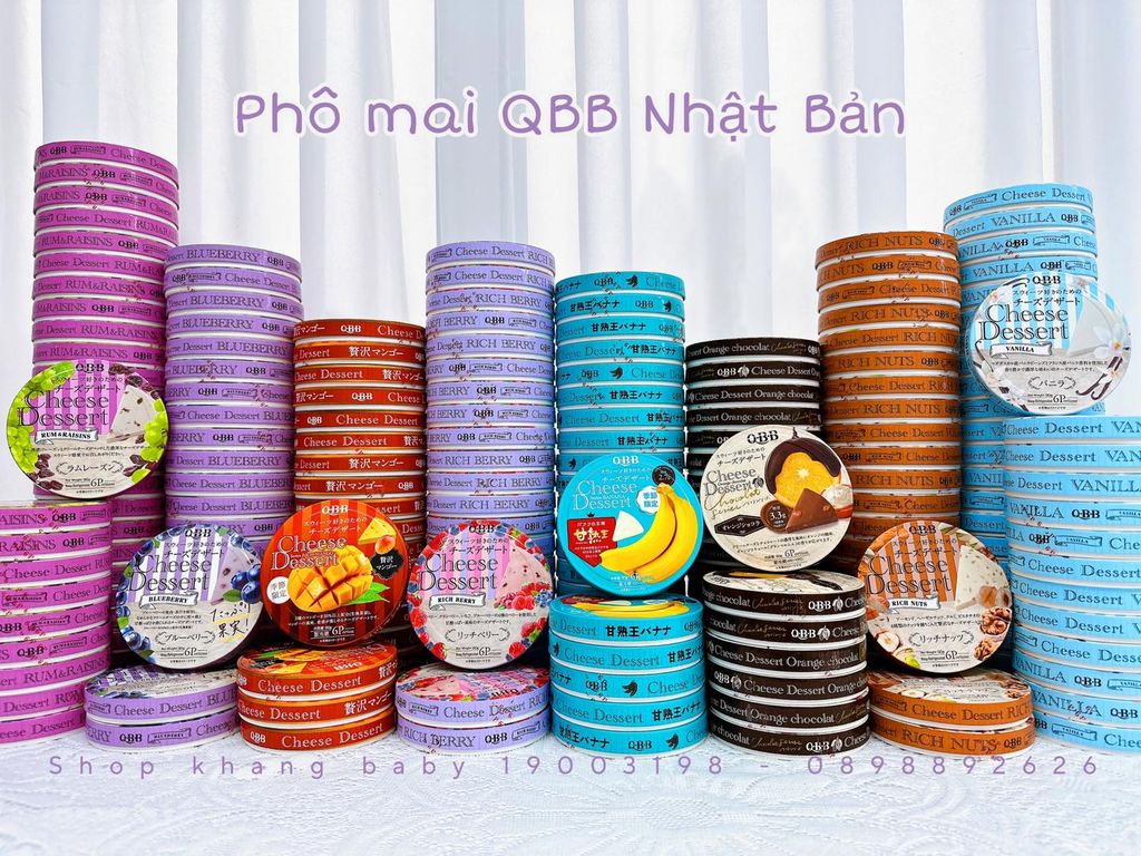 Phô mai QBB Nhật Bản 90g đủ vị