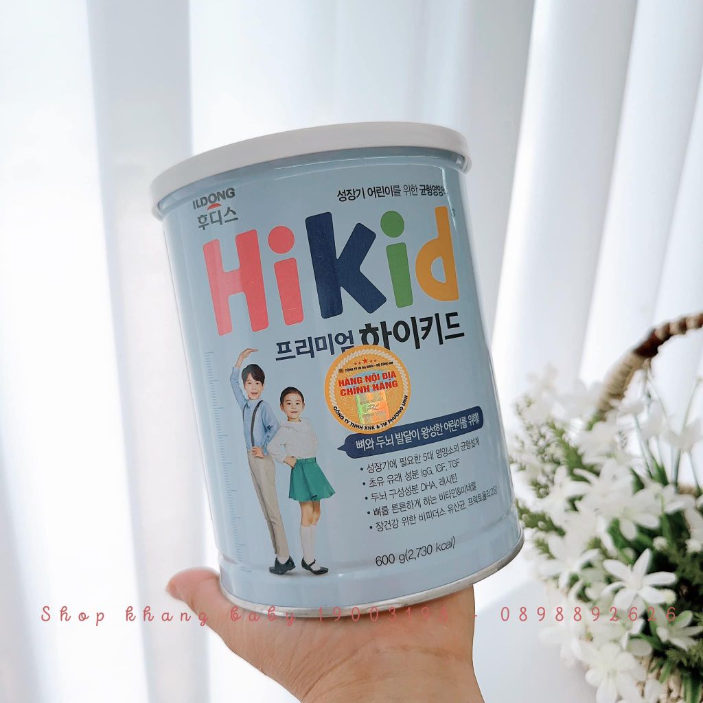 Sữa Hikid Premium tách béo 600g